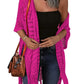 🔥This Week's Special Price: £14.99!!😍Women’s Oversized Knit Cardigan – Lightweight Crochet Tassel Kimono for Spring & Summer 🌸