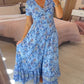 💥Lastday! Hurry up！！💥💃Hot Sale 49% OFF🔥 - Floral Print V-neck Dress