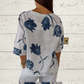🎉HOT SALE 49% OFF💐–Women's Printed Linen V-Neck Loose Tunic Top