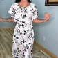 ⏰Last Day Sale 50% OFF💃Women's Off-Shoulder Ruffled Side-Slit Maxi Dress with Pockets ✨