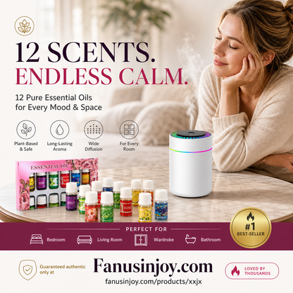 🌺12-Pack Water Soluble Essential Oils Set🌷The fresh scent lifts your mood!