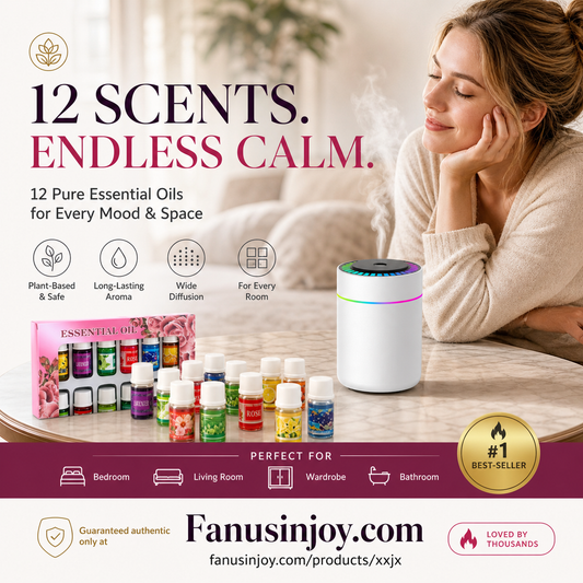 🌺12-Pack Water Soluble Essential Oils Set🌷The fresh scent lifts your mood!