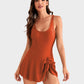 👙Last Day Sale 60% OFF💃Women's One Piece Tummy Control Tie Knot Swimsuit