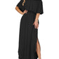⏰Last Day Sale 50% OFF💃Women's Off-Shoulder Ruffled Side-Slit Maxi Dress with Pockets ✨