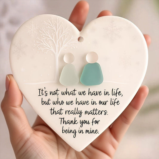 🩷Heart-Shaped Sea Glass Friendship Decor🌊Shaped by Nature & Crafted by Hand