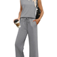 💕2025 Hot Sale  60% OFF🔥New Women's  Sleeveless Top & Wide-Leg Pants 2-Piece Set