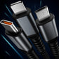 💥Limited time 80% off🔥⚡Transparent Luminous 3-in-1 Super Fast Charging Cable