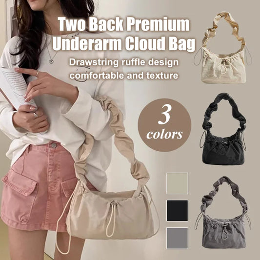 🌞 🌺 Dual-Back High-End Underarm Cloud Bag