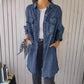 ✨️Women’s Faux Denim Comfortable Lapel Coat Shirt