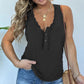 🔥FREE SHIPPING for 2 peices 💝Women's V-neck Button Sleeveless Tank Top