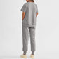 Women’s Casual Loose Fit Two-Piece T-Shirt & Pants Tracksuit Set