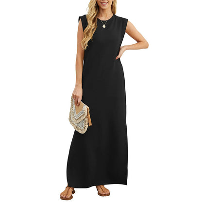 🎉BUY 2 FREE SHIPPING👗Women's Wrinkle-Free Casual Dress with Split Hem