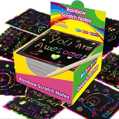 Buy 2 Get 10% Off & Free Shipping🔥Creative Rainbow Scratch Paper Art Set