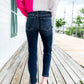 💐SUMMER HOT SALE💐Tummy Control Cuffed Slim Fit Jeans