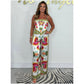 🔥New Arrival- 50% OFF💝Spaghetti Strap Printed Top & Loose Women's Pants 2-Piece Set