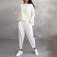 ❤️‍🔥Clearance Sale-50% OFF🤍Round-Neck Long-Sleeved Top ＆ Pants 2-Piece Set