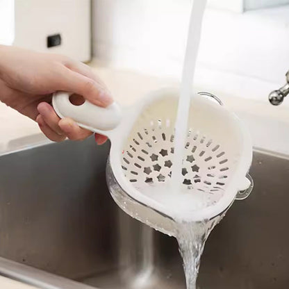 🔥Buy 2 Free Shipping✈️Multi-function Handheld Dual-Layer Draining Basket