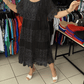 Solid Color Short Sleeve Lace Dress