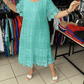 Solid Color Short Sleeve Lace Dress