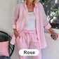 🎉Summer Hot Sale 50% OFF🎉Women's cotton linen long sleeve blouse and pants set