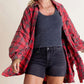 🔥Free Shipping✈️Women's Seams Raw Edge Washed Oversized Shirt Jacket With Pockets