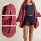 🔥Free Shipping✈️Women's Seams Raw Edge Washed Oversized Shirt Jacket With Pockets