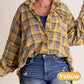 🔥Free Shipping✈️Women's Seams Raw Edge Washed Oversized Shirt Jacket With Pockets