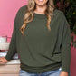 🔥Buy 2 Free Shipping✈️Women's Autumn Solid Round Neck Batwing-Sleeve Top