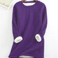 ❄️Get ready for the cold season❄️Women‘s NEW Casual Cotton Round Neck Solid Sweatshirt (S-5XL)🙋‍♀️
