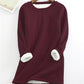 ❄️Get ready for the cold season❄️Women‘s NEW Casual Cotton Round Neck Solid Sweatshirt (S-5XL)🙋‍♀️