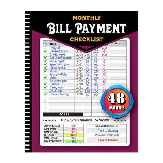 🔥Hot Sales - 49% OFF📔Bill Payment Management Book