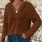 🔥Buy 2 Free Shipping✈️Women’s Trendy Solid Color Hooded Long Sleeve Top
