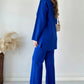 Casual Fashion Solid Color Sweater Two -piece Suit