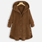 Warm Jacket with Button Closure and Hood