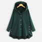 Warm Jacket with Button Closure and Hood