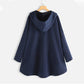 Warm Jacket with Button Closure and Hood