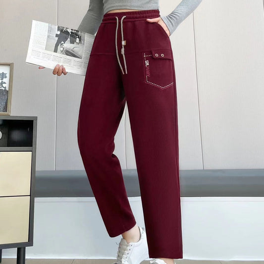 🔥Buy 2 Free Shipping✈️Women's Casual Straight-Leg Drawstring Pants with Pockets