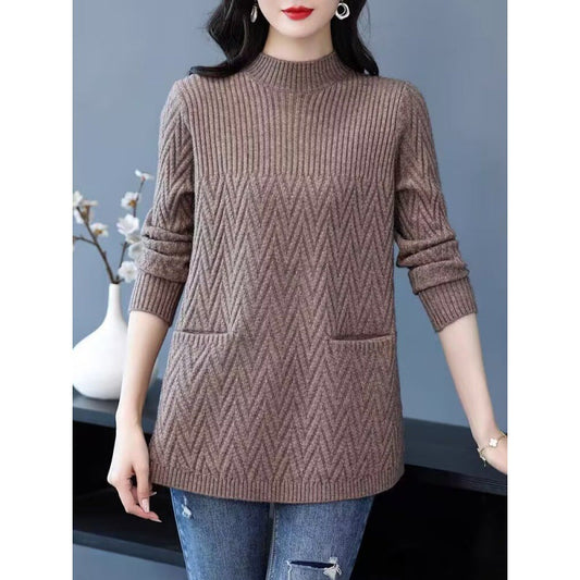 🔥Buy 2 Free Shipping✈️Women's Mid-Length Half Turtleneck Sweater