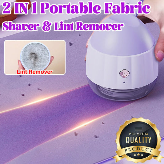 🔥BLACK FRIDAY SALE 49% OFF🔥2 IN 1 Portable Fabric Shaver & Lint Remover