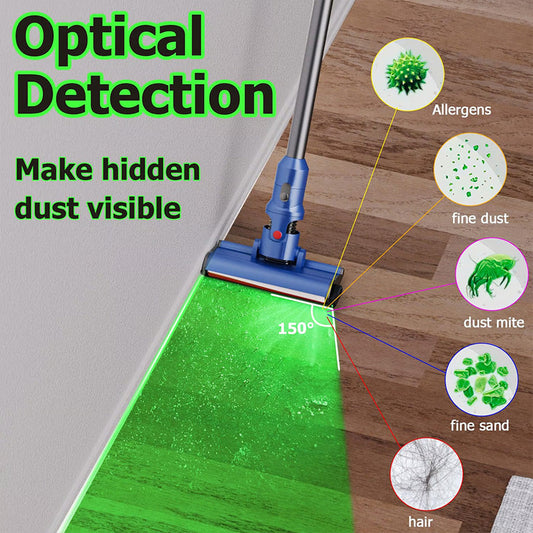 🔍Green LED Dust Finder Light Vacuums Attachment