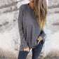 🔥Buy 2 Free Shipping✈️Women's Solid Round Neck Long Sleeve Tops