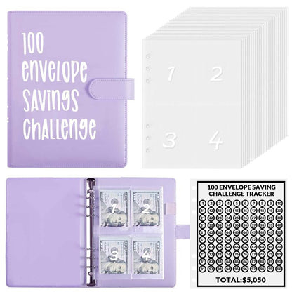 🥰2025 New Hot Sales - 49% OFF✨100-day Money-saving Envelope Challenge Binder