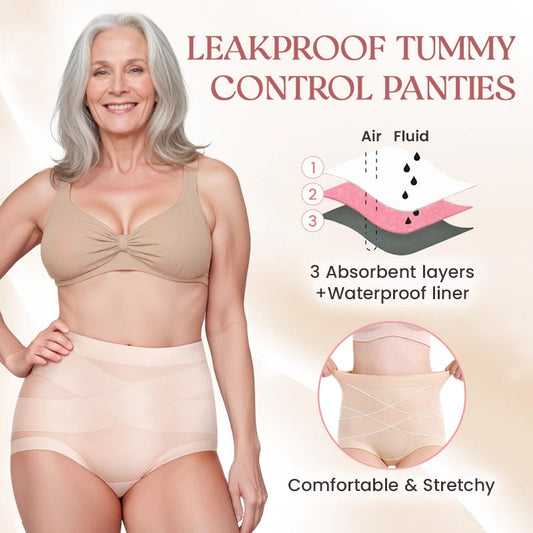 🌷🔥Last Day Buy 1 Get 1 Free - ￡6.99/PC💥👉Ultimate Comfort High Waist Leak Proof Shapewear Panties❤️🩲1