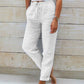 🌸Last Day Sale 70% OFF!!🌸Women's  Elastic Waist Cotton Linen Casual Pants