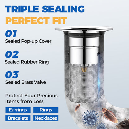 🔥BUY 1 GET 1  FREE🔥Universal Pop-up Sink Drain Filter