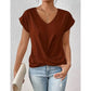 💥BIG SALE💷Best Price👚Casual Short Sleeve Elegant V-neck Twist Tee