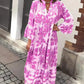 🌷Buy 2 Get 10% OFF🌸 Bohemian printed V-Neck maxi dress