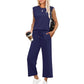 💕2025 Hot Sale  60% OFF🔥New Women's  Sleeveless Top & Wide-Leg Pants 2-Piece Set
