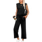 💕2025 Hot Sale  60% OFF🔥New Women's  Sleeveless Top & Wide-Leg Pants 2-Piece Set