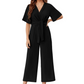 ⏰HOT SALE 49% OFF!!💖Women's Elegant V-Neck Wide Leg Waist Tie Jumpsuit